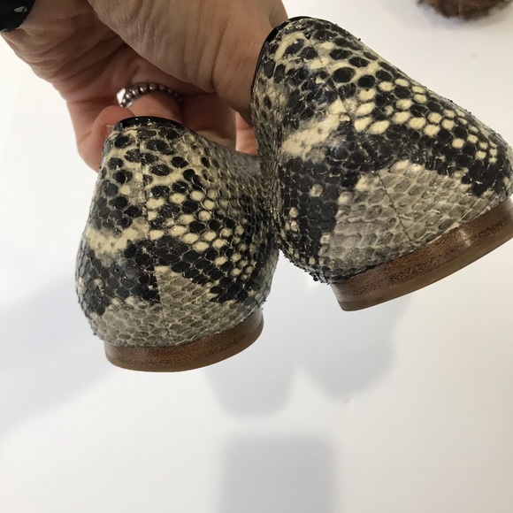 DVF Snake Print Slip On Ballet Flats - Picture 4 of 6